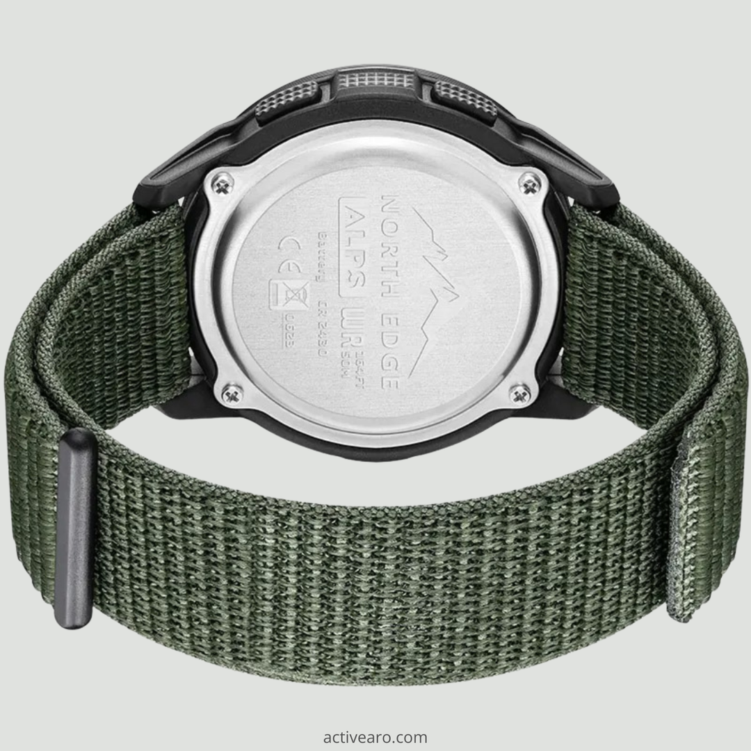 Men's Digital Sport Watch – Waterproof Compass and Step Tracker for Hiking and Running