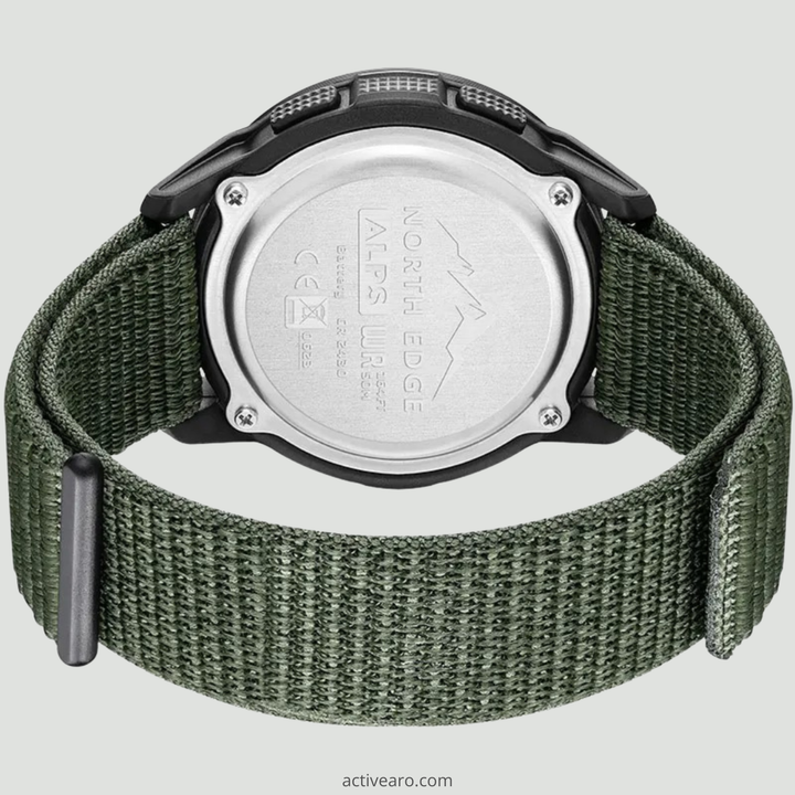 Men's Digital Sport Watch – Waterproof Compass and Step Tracker for Hiking and Running