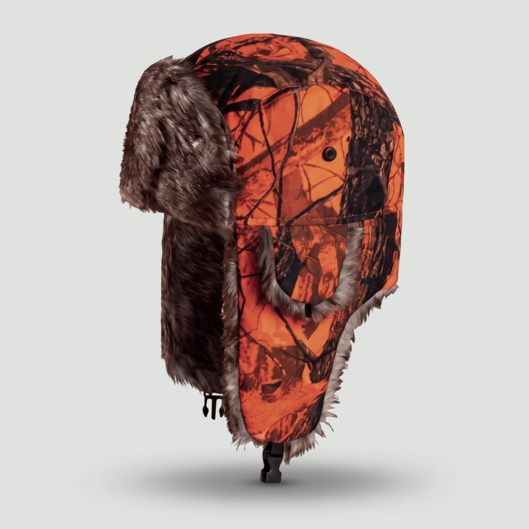 Camouflage Fleece Winter Hat – Warm Outdoor Headwear