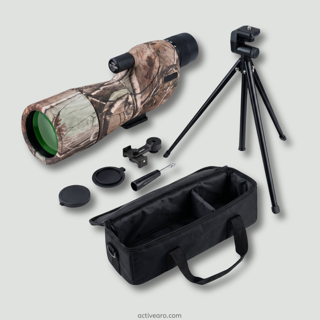 25-75x60 Spotting Scope with Tripod – Camouflage Optic
