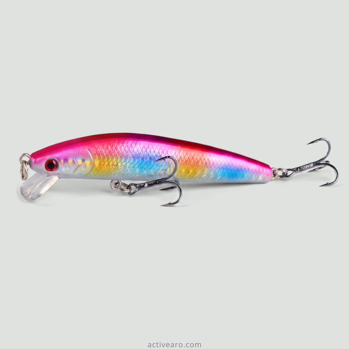 20-Piece Floating Minnow Lure Set – Topwater Hard Baits – Sea Bass
