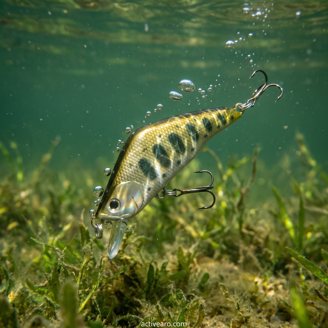 Sinking Minnow Lures - 1.9in Hard Bait Treble Hooks for Bass and Pike