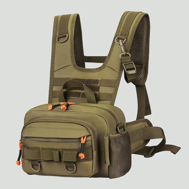 Men’s Outdoor Chest Pack – Hands-Free Zipper Storage for Active Use