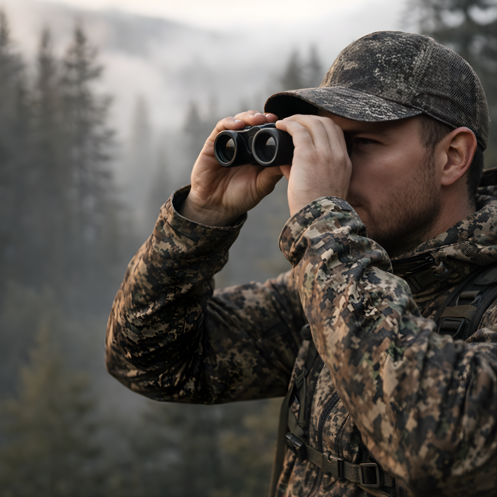 Compact binoculars – 10x magnification with 25 mm objective lenses for outdoor observation