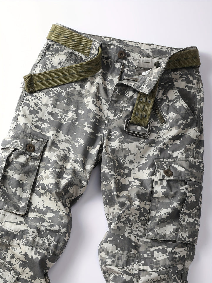 Men’s Camouflage Cargo Pants – Multi Pocket Outdoor Utility Design