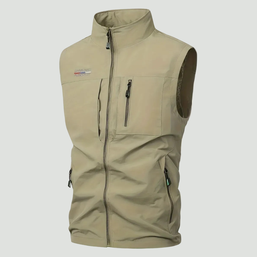 Lightweight Multi-Pocket Outdoor Vest – Quick-Dry Layer for Active Use