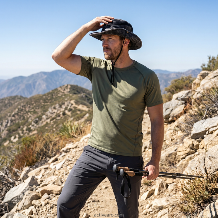 Lightweight Panama-Style Hat – Breathable Mesh Sun Hat for Outdoor Use