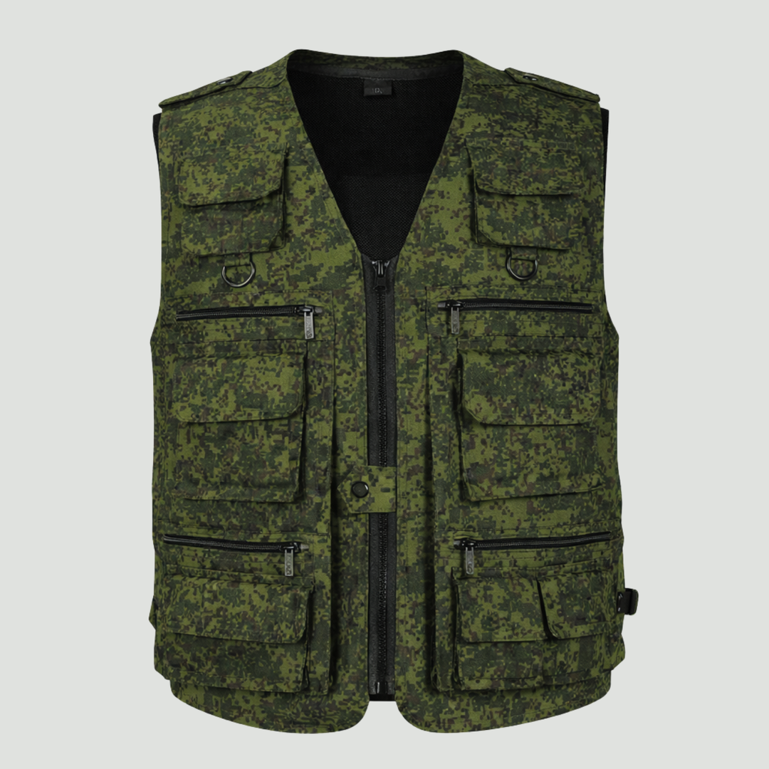 Men’s Camouflage Outdoor Vest – Multi Pocket Utility Design