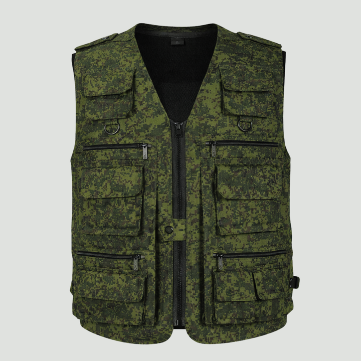 Men’s Camouflage Outdoor Vest – Multi Pocket Utility Design