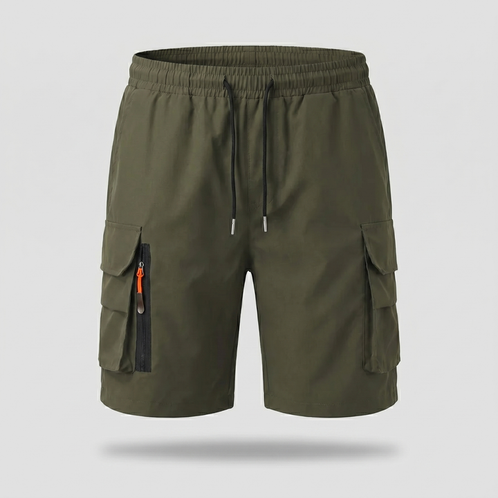 Men’s Lightweight Cargo Shorts with Zip Pockets – Outdoor Hiking Fit