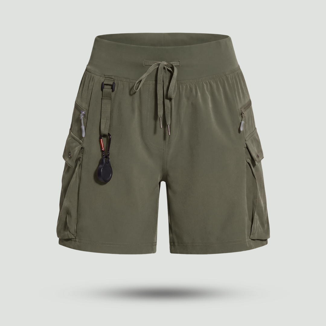 Women's Running and Hiking Shorts with Zippered Pockets – Quick-Dry Lightweight