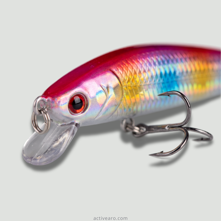 20-Piece Floating Minnow Lure Set – Topwater Hard Baits – Sea Bass