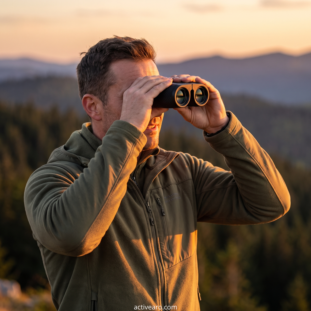 Compact binoculars – 10x magnification with 25 mm objective lenses for outdoor observation