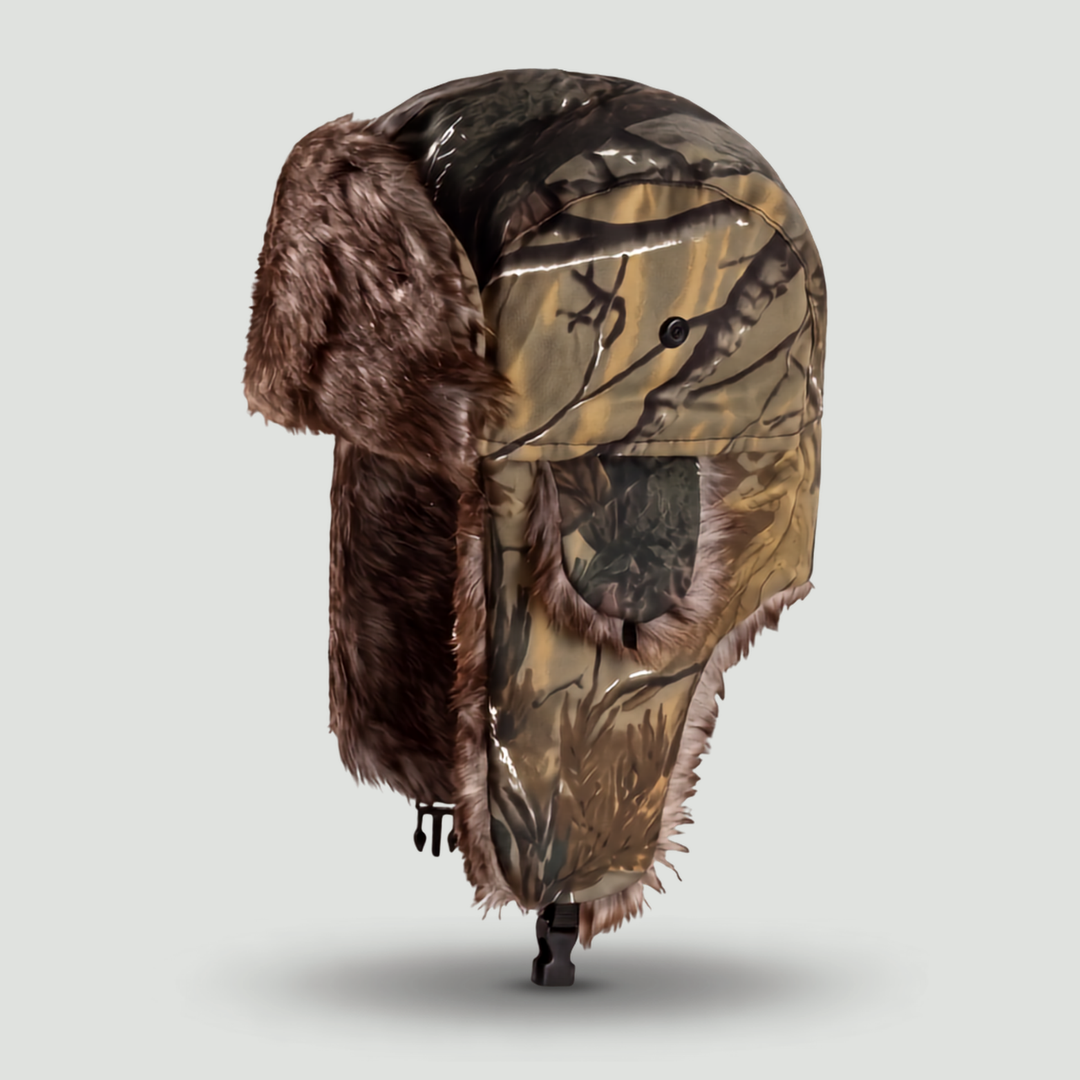 Camouflage Fleece Winter Hat – Warm Outdoor Headwear