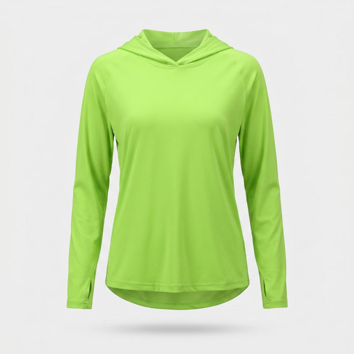 Women's UPF 50+ Sun Hoodie – Lightweight Hooded UV Protection Top for Outdoor and Travel