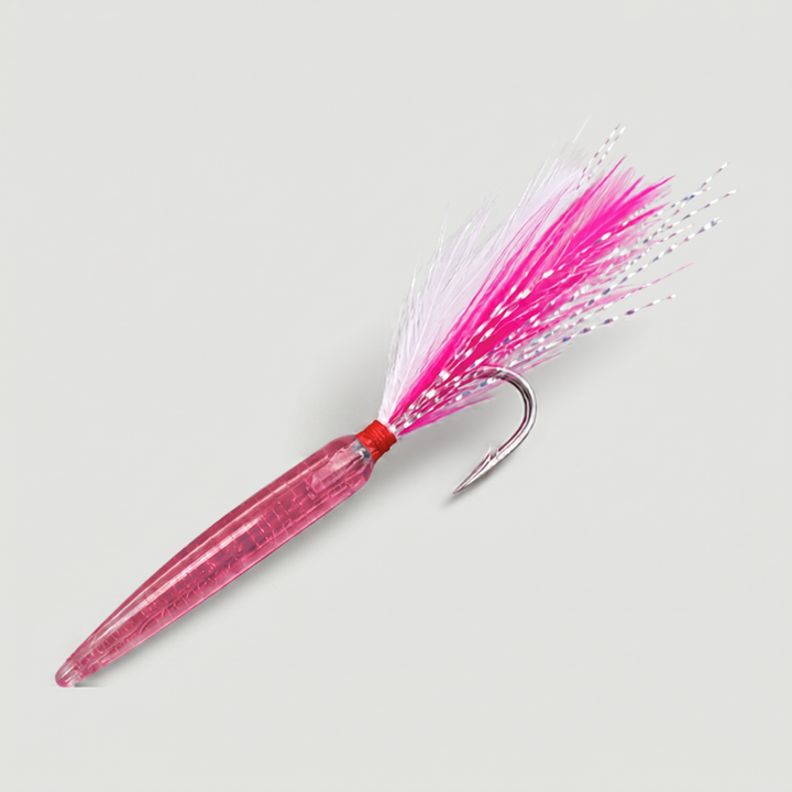 5-Piece Pencil Popper Lure Set – Topwater Hard Baits – Mackerel Trolling