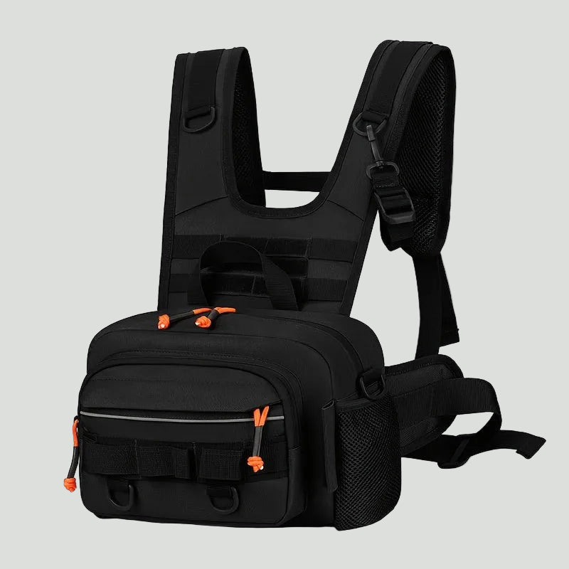Men’s Outdoor Chest Pack – Hands-Free Zipper Storage for Active Use