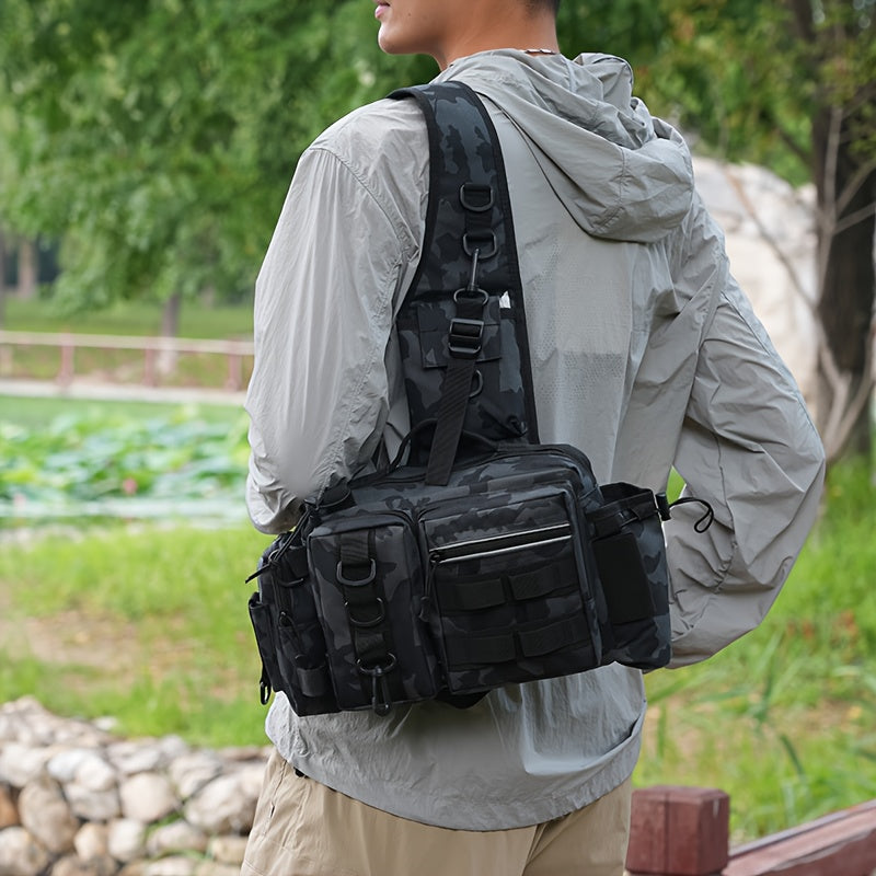 Heavy-Duty Fishing Backpack with Rod Holder – Multi-Compartment Outdoor Gear Pack