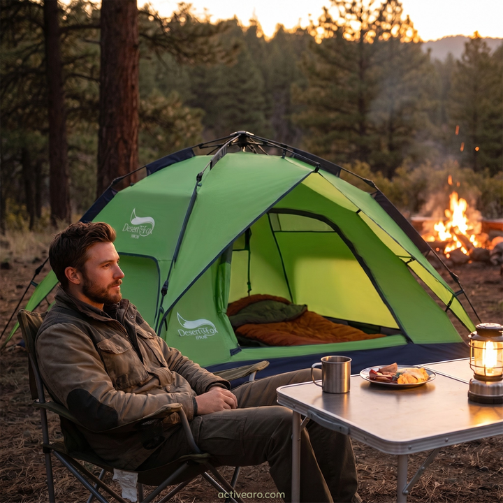 3 Person Camping Tent Lightweight All Season, Hiking and Backpacking Shelter