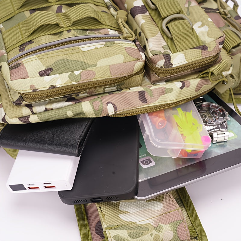 Heavy-Duty Fishing Backpack with Rod Holder – Multi-Compartment Outdoor Gear Pack