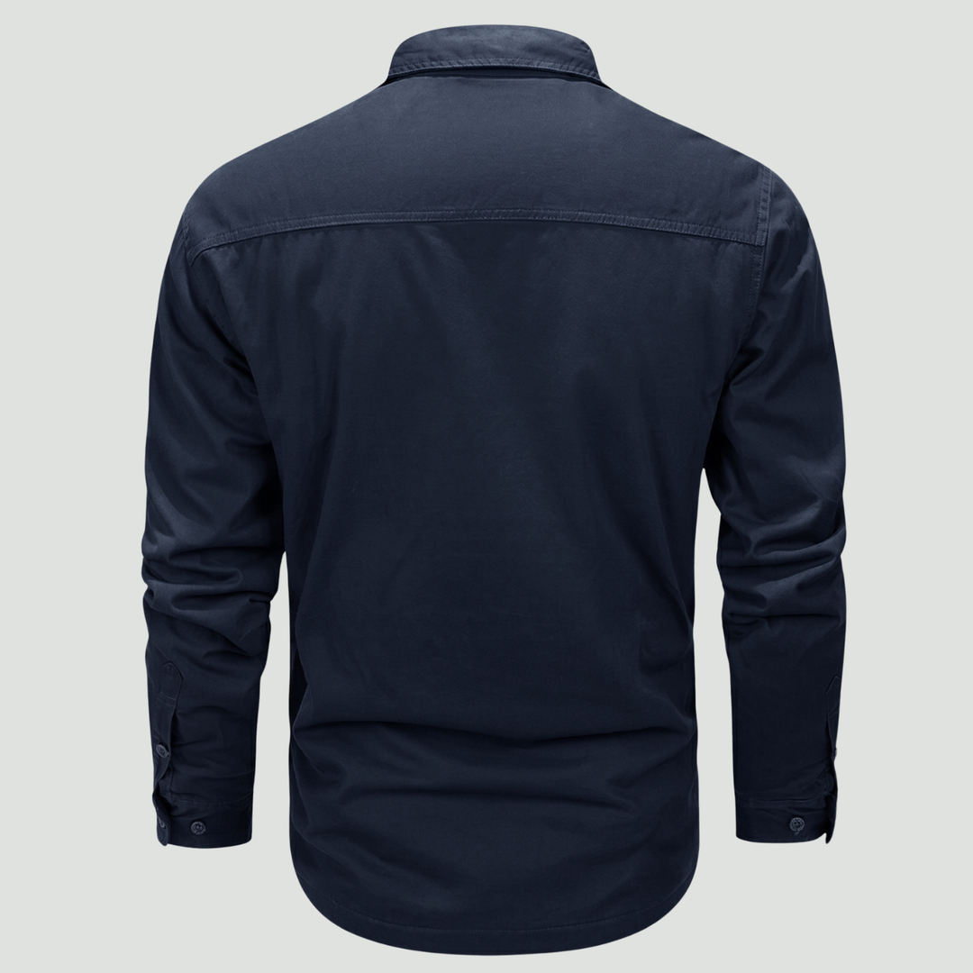 Lightweight Long-Sleeve Outdoor Shirt – Durable Cotton-Blend for Active Use