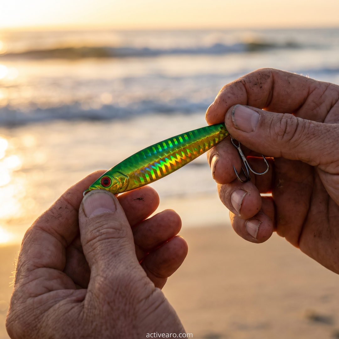 5-Piece Metal Casting Jig Lures – Glow Sinking Baits
