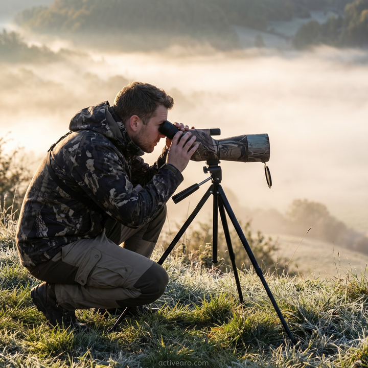 25-75x60 Spotting Scope with Tripod – Camouflage Optic