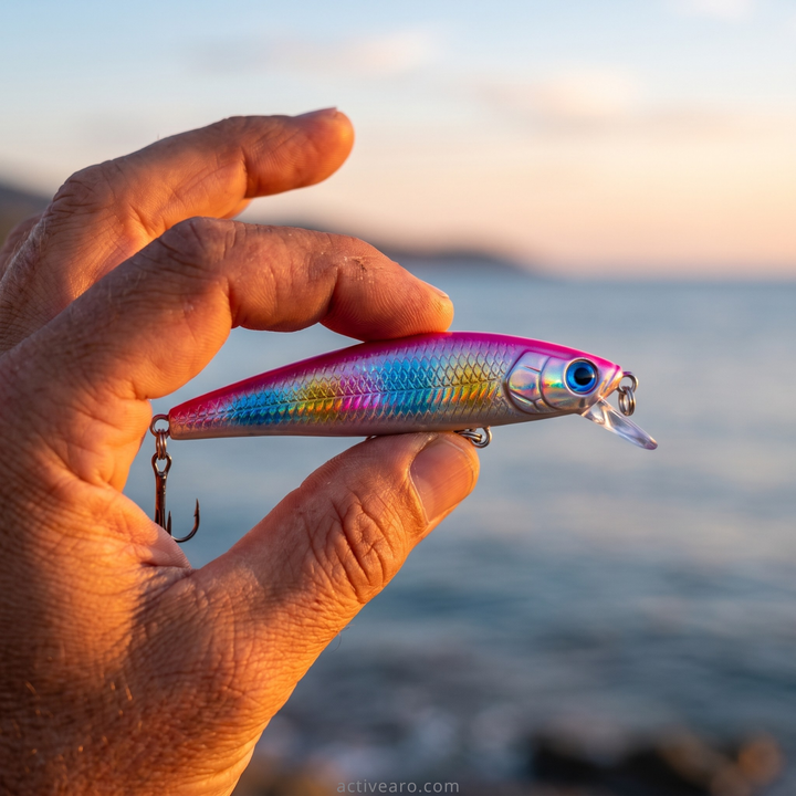 20-Piece Floating Minnow Lure Set – Topwater Hard Baits – Sea Bass