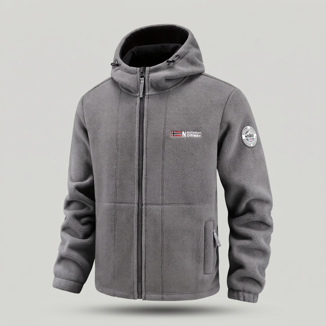 Men’s Fleece Jacket with Windproof Design – Warm Layer for Outdoor Use