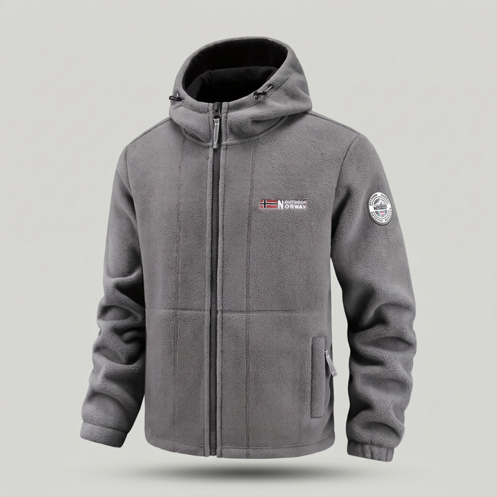 Men’s Fleece Jacket with Windproof Design – Warm Layer for Outdoor Use