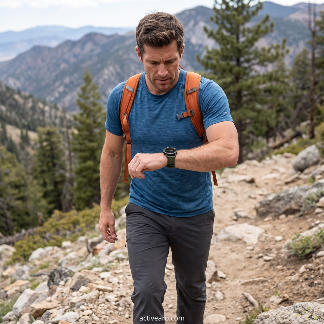 Men's Digital Sport Watch – Waterproof Compass and Step Tracker for Hiking and Running