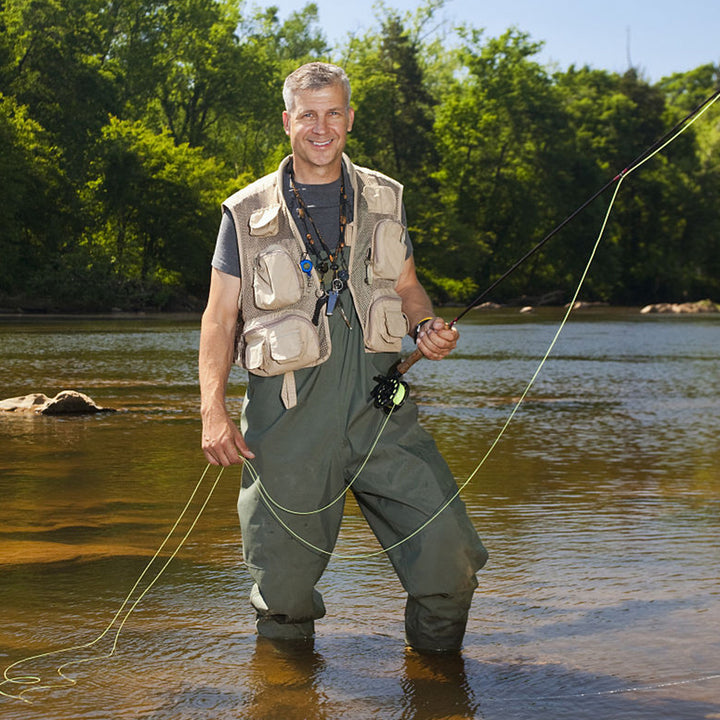 Fishing Waders with Integrated Boots – Waterproof Wading Pants for Outdoor Use