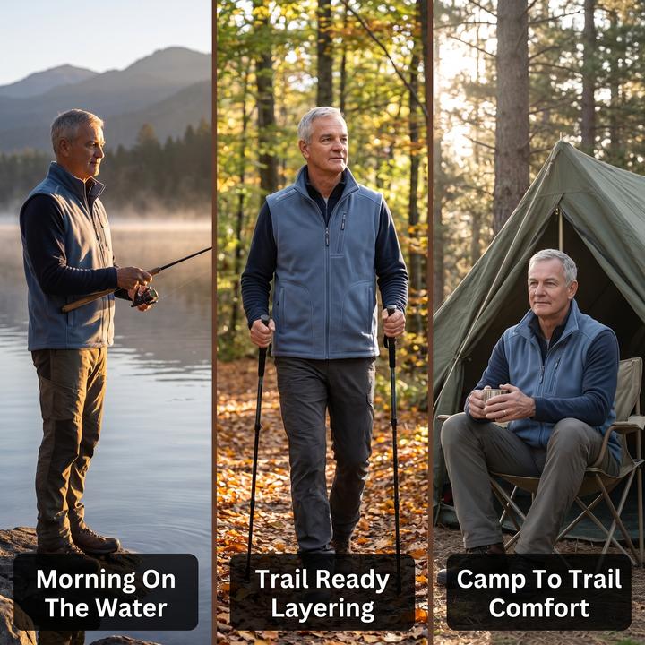 Fleece Vest Jacket — Outdoor Triptych