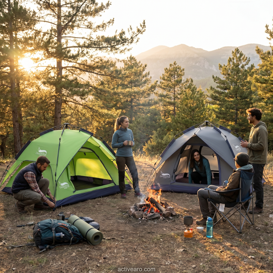 3 Person Camping Tent Lightweight All Season, Hiking and Backpacking Shelter
