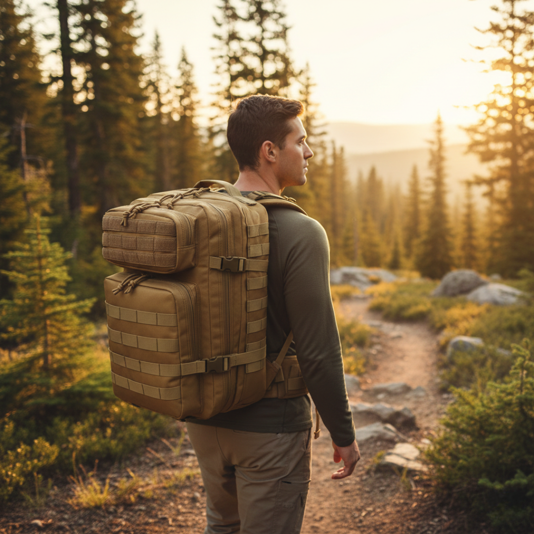 45L Outdoor Backpack – Spacious MOLLE-Style Pack for Hiking and Camping