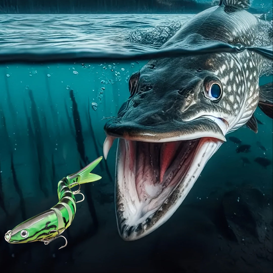 Multi-Jointed Fishing Lures for Freshwater & Saltwater – Slow Sinking Swimbait