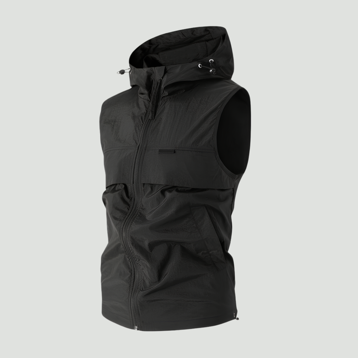 Lightweight Hooded Sleeveless Fishing Vest – Summer Outdoor Layer