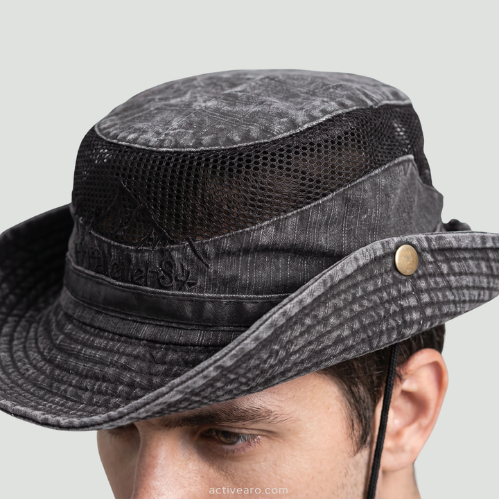 Lightweight Panama-Style Hat – Breathable Mesh Sun Hat for Outdoor Use