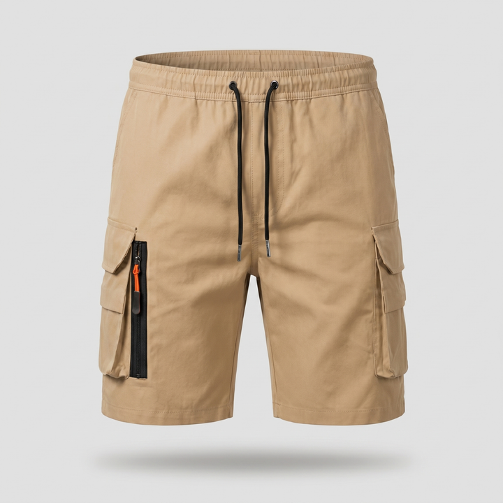 Men’s Lightweight Cargo Shorts with Zip Pockets – Outdoor Hiking Fit