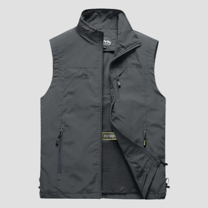 Lightweight Breathable Hiking Vest – Multi-Pocket Outdoor Layer