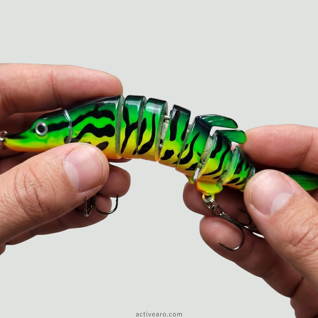 Multi-Jointed Swimbait Fishing Lure – Slow Sinking Hard Bait for Freshwater & Saltwater - 4.9 inch