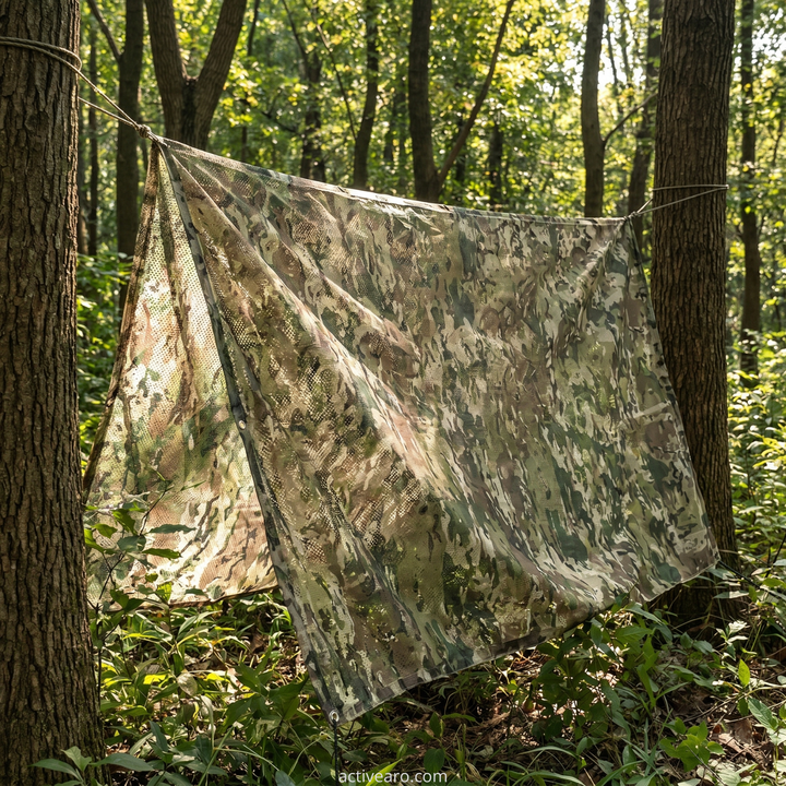 Double-Sided Camo Netting – Lightweight Oxford Cloth Hunting Blind and Photography Net