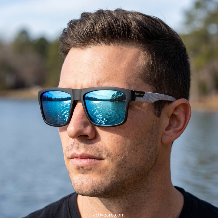 Men's Square Sport Sunglasses – TAC Polarized Full-Rim Lens
