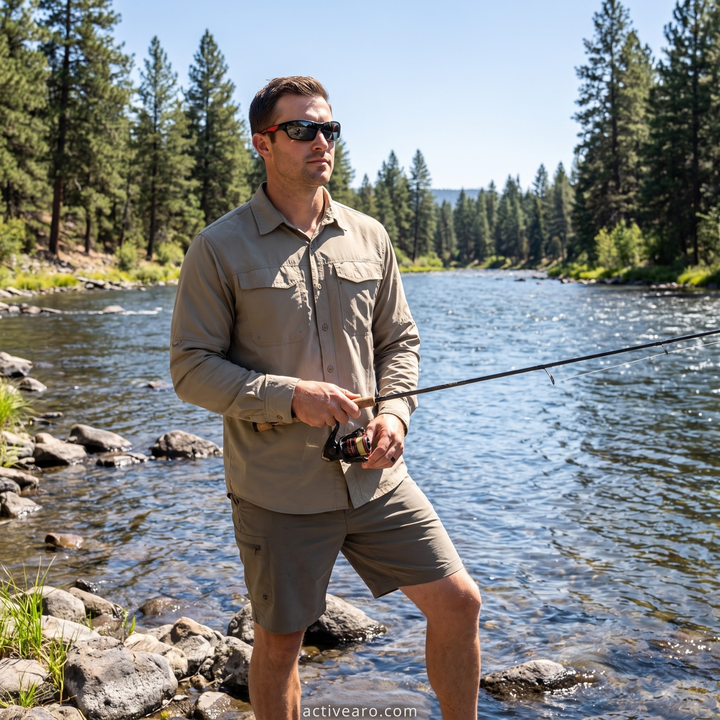 Polarized Sport Sunglasses – UV400 HD Wraparound Lenses for Fishing and Cycling