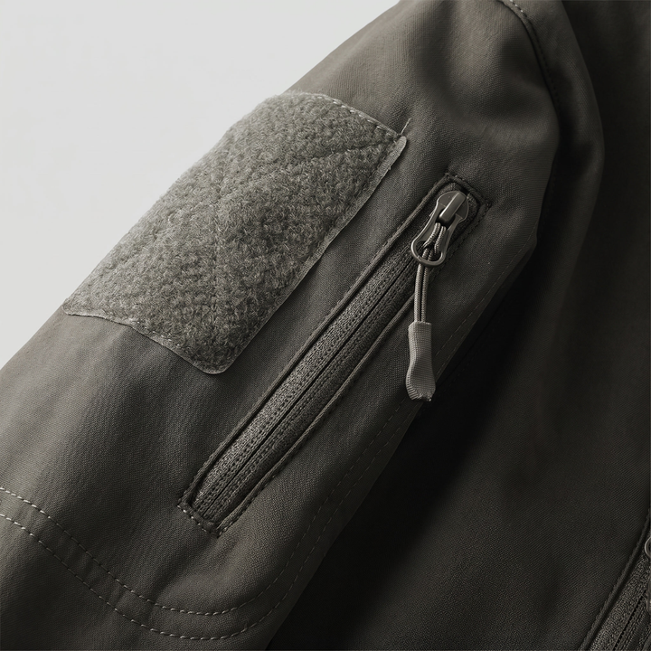 Men’s Hooded Outdoor Sports Jacket – Solid Color with Zipper Closure