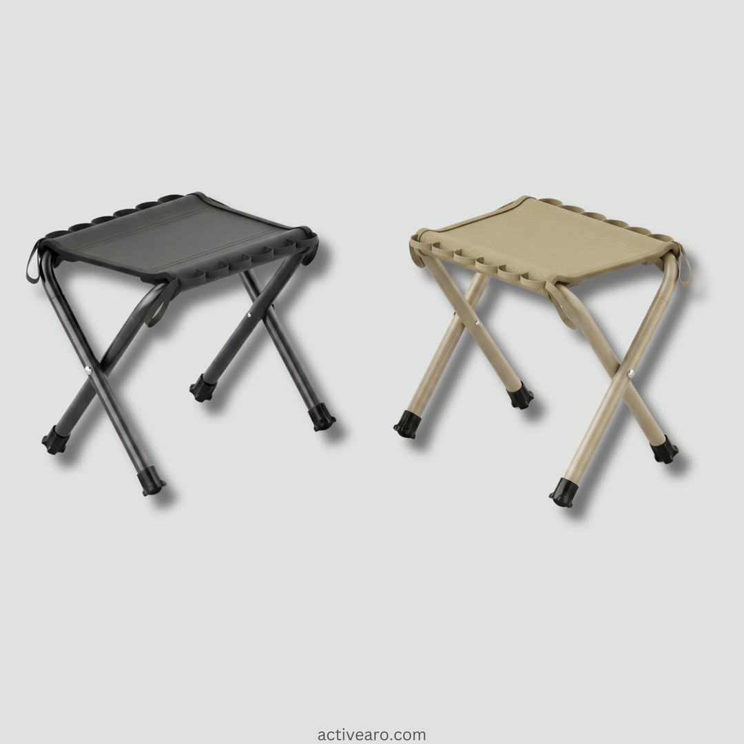 Portable Folding Stool – Lightweight Aluminum Stool for Camping and Fishing