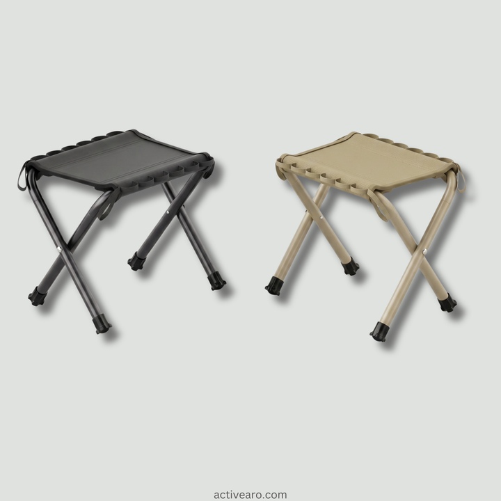 Portable Folding Stool – Lightweight Aluminum Stool for Camping and Fishing