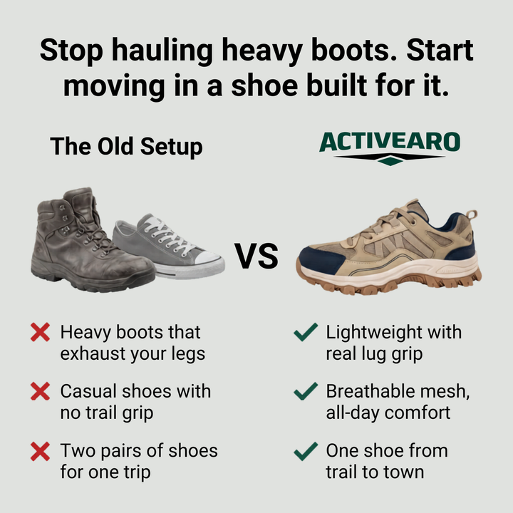Lightweight Breathable Outdoor Hiking Shoes – Grip Support for Daily Use