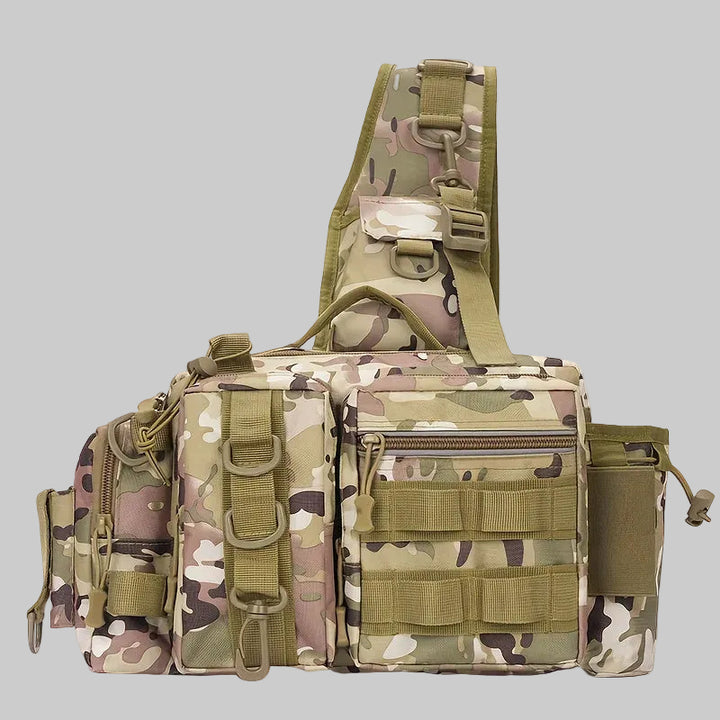 Heavy-Duty Fishing Backpack with Rod Holder – Multi-Compartment Outdoor Gear Pack