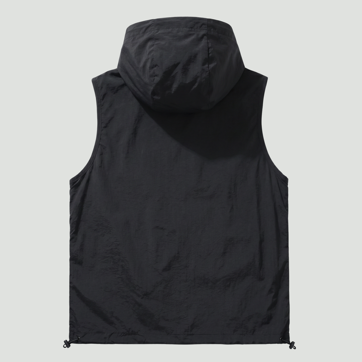 Lightweight Hooded Sleeveless Fishing Vest – Summer Outdoor Layer
